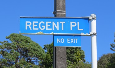 Regent Place sign (2023). Rachel Sonius. Word on the Street image collection.