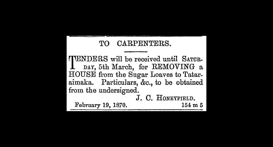 Tenders_for_Shifting_Honeyfield_House_to_Tataraimaka__TH_5_March_1870__page_1.JPG