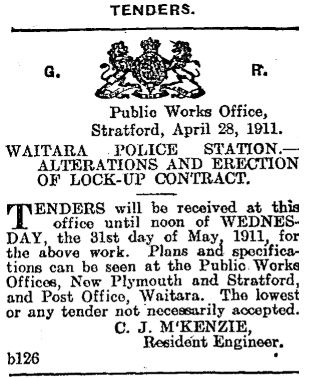 Tenders_for_Waitara_Police_Station_Alterations_and_Erection_of_Lock_Up__TH_1_May_1911__page_7.JPG