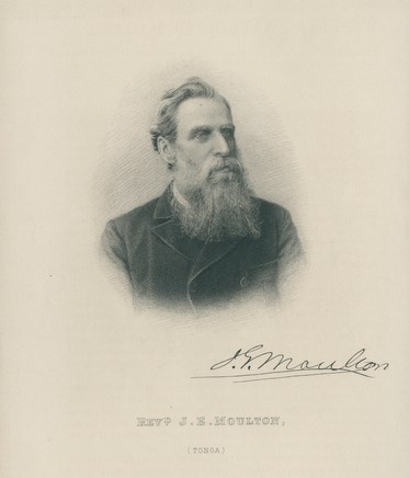 Etching of James Egan Moulton (1893). Unknown artist. Victorian Collections (F390).