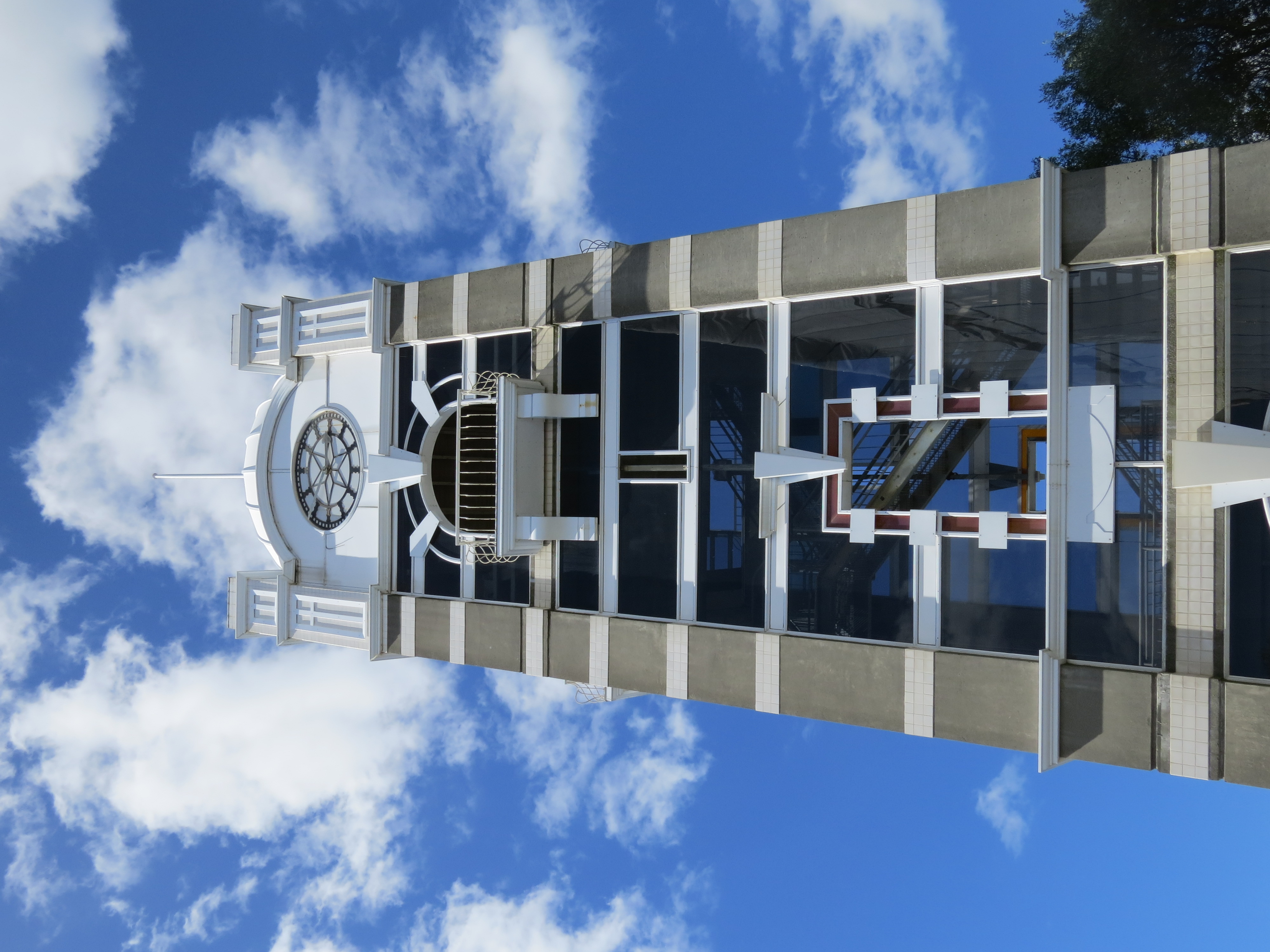 New Plymouth's replica clock tower (2022). Rachel Sonius. Taranaki Stories image collection.