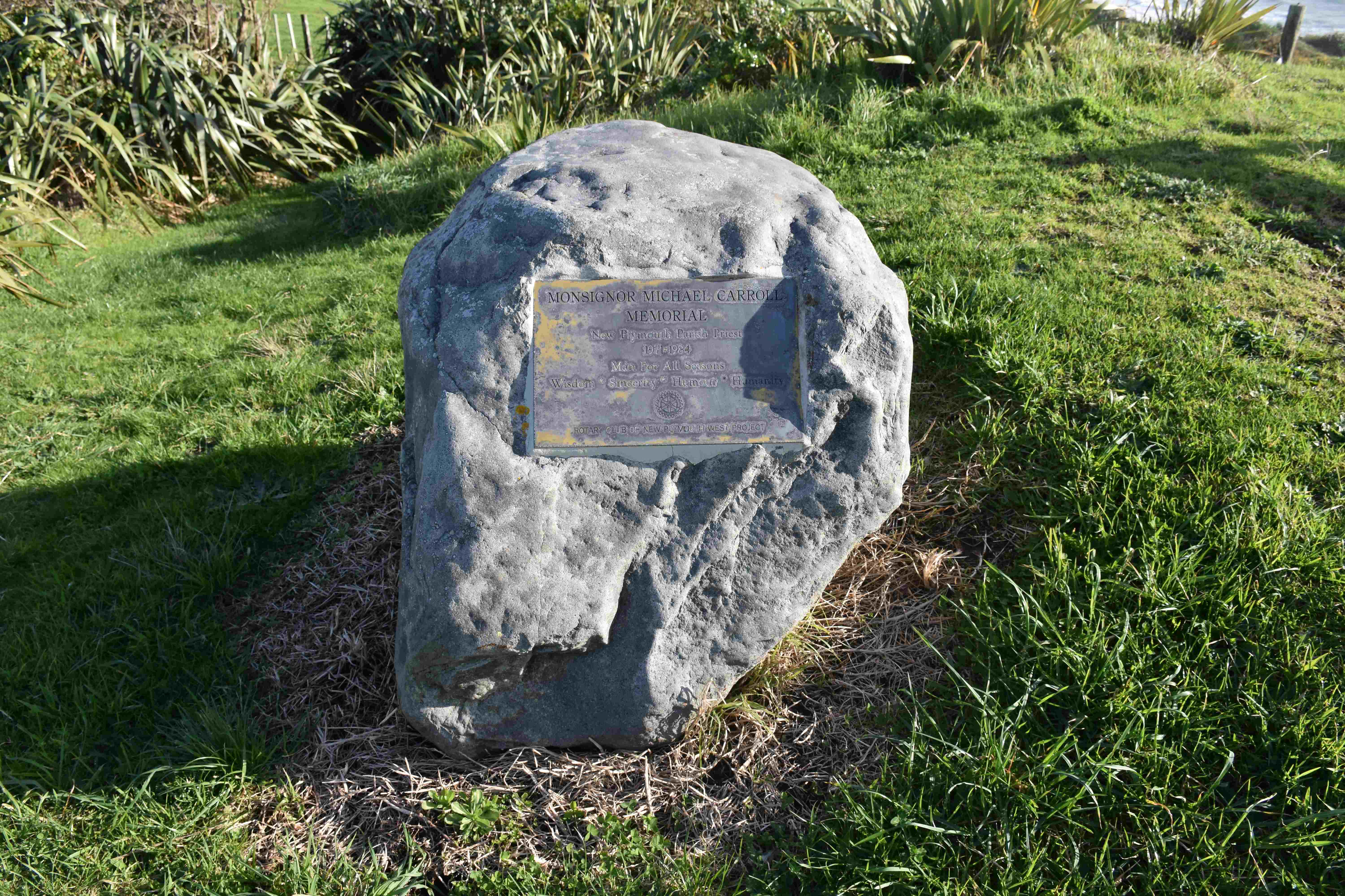 Monsignor Carroll Plaque For Web