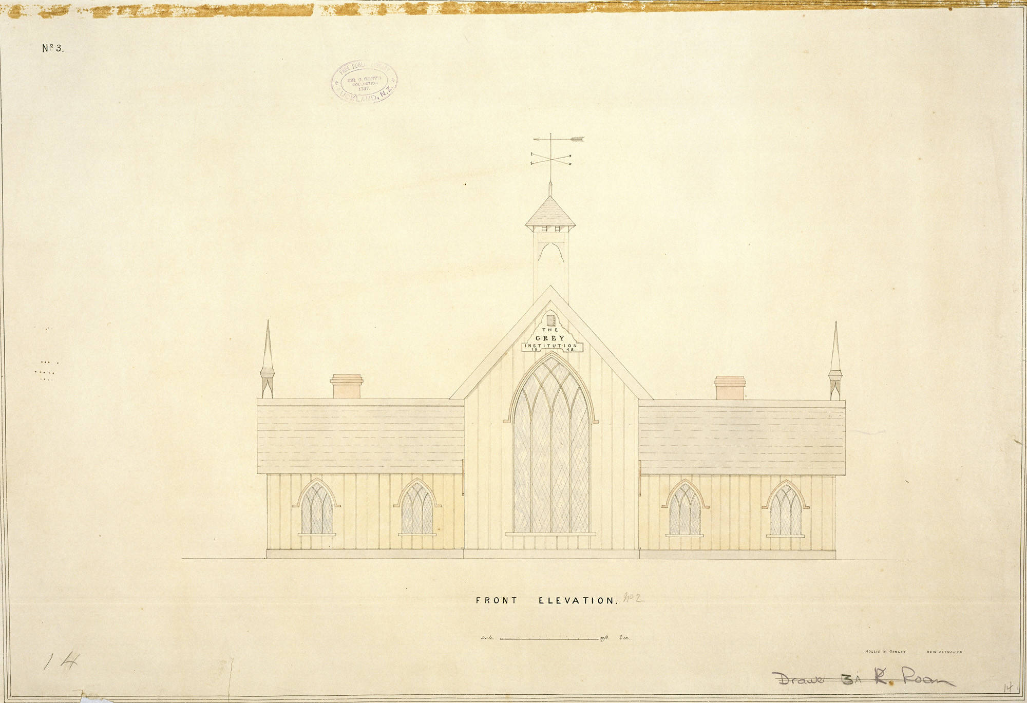 Front Elevation Grey Institute