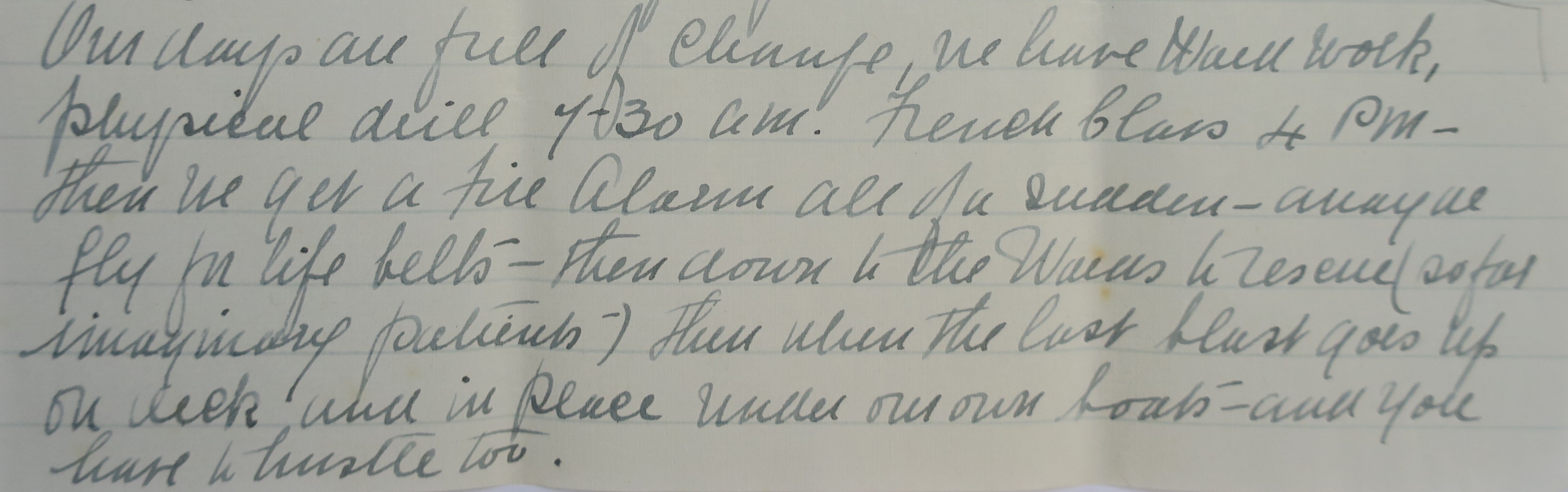 One of Nora Kelly's letters home (February 1916). Collection of Puke Ariki (ARC2007-23).