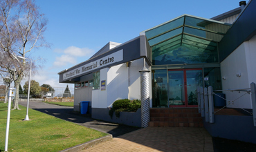 Stratford War Memorial Centre entrance. Image courtesy of Stratford District Council.
