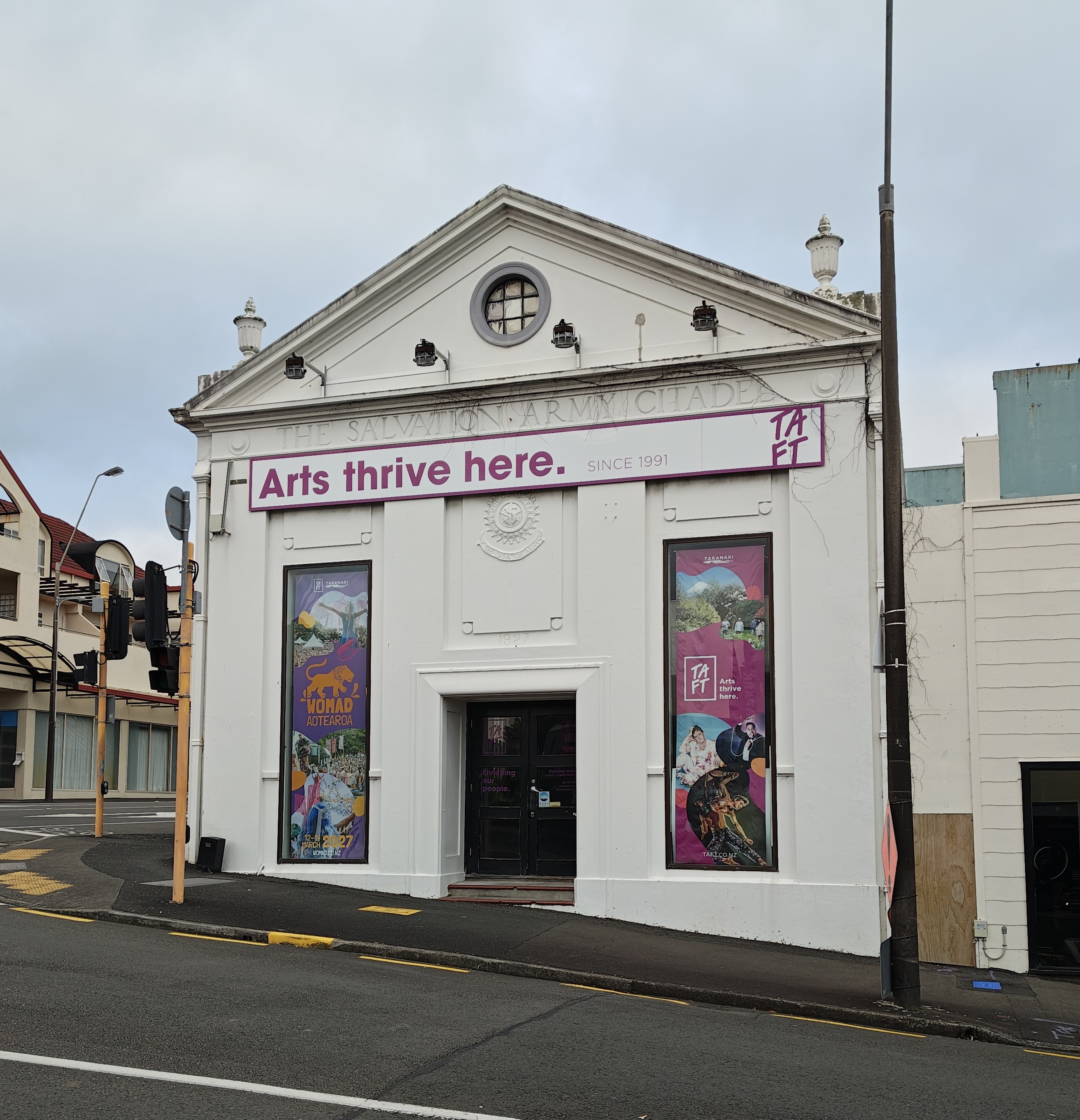 Salvation Army Citadel (Former). Rachel Sonius (2026). Taranaki Churches image collection.