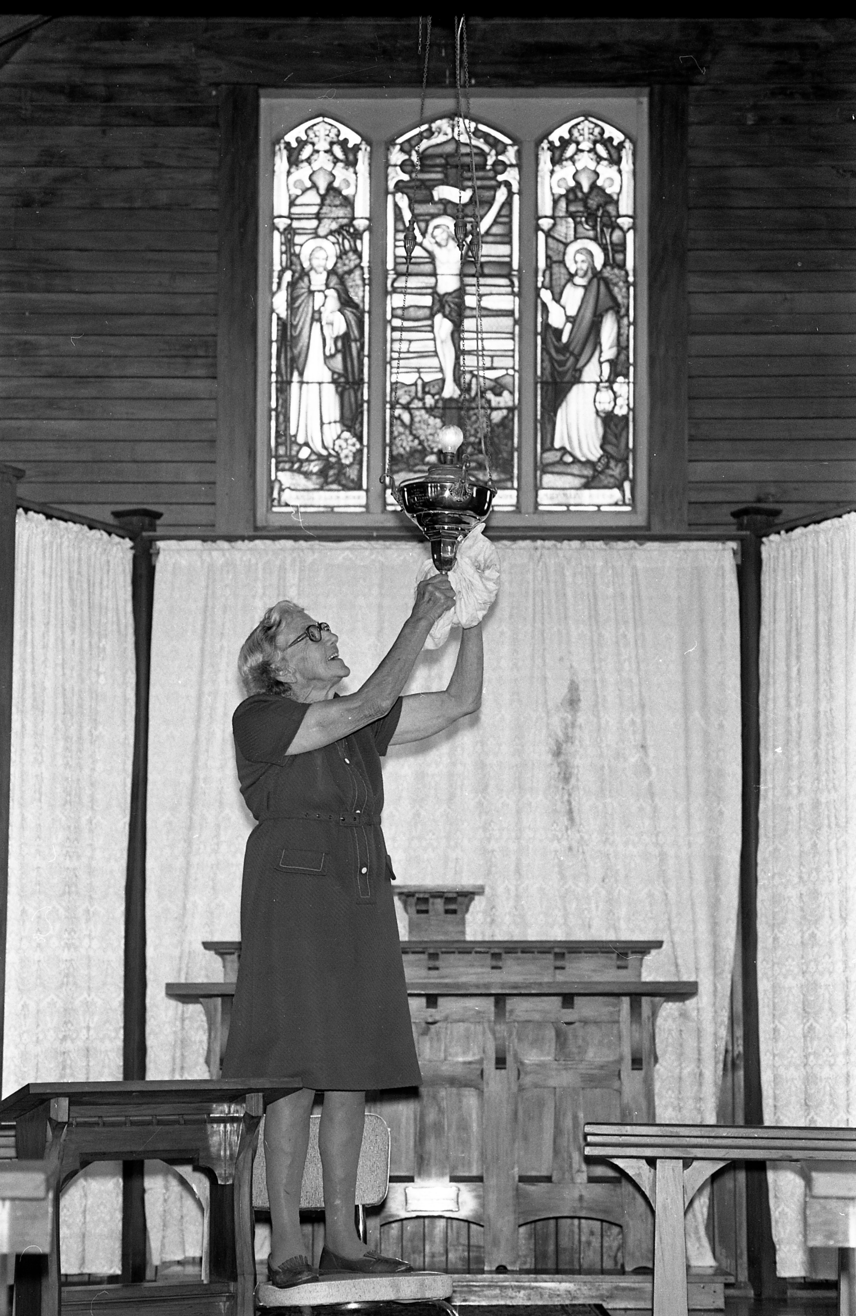 Mrs Wells Inside Church DN 20 December 1978