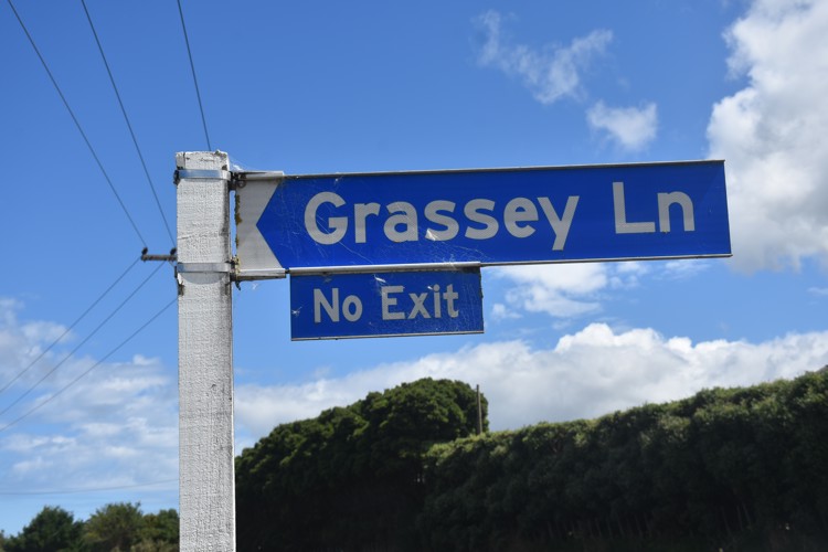 Grassey Lane Sign