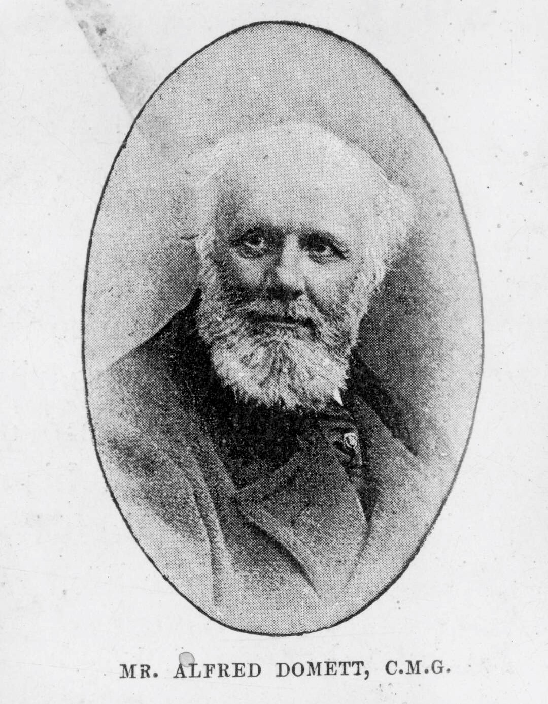 Alfred Dommett (about 1870). Unknown photographer. Collection of Alexander Turnbull Library (PAColl-6001-36).