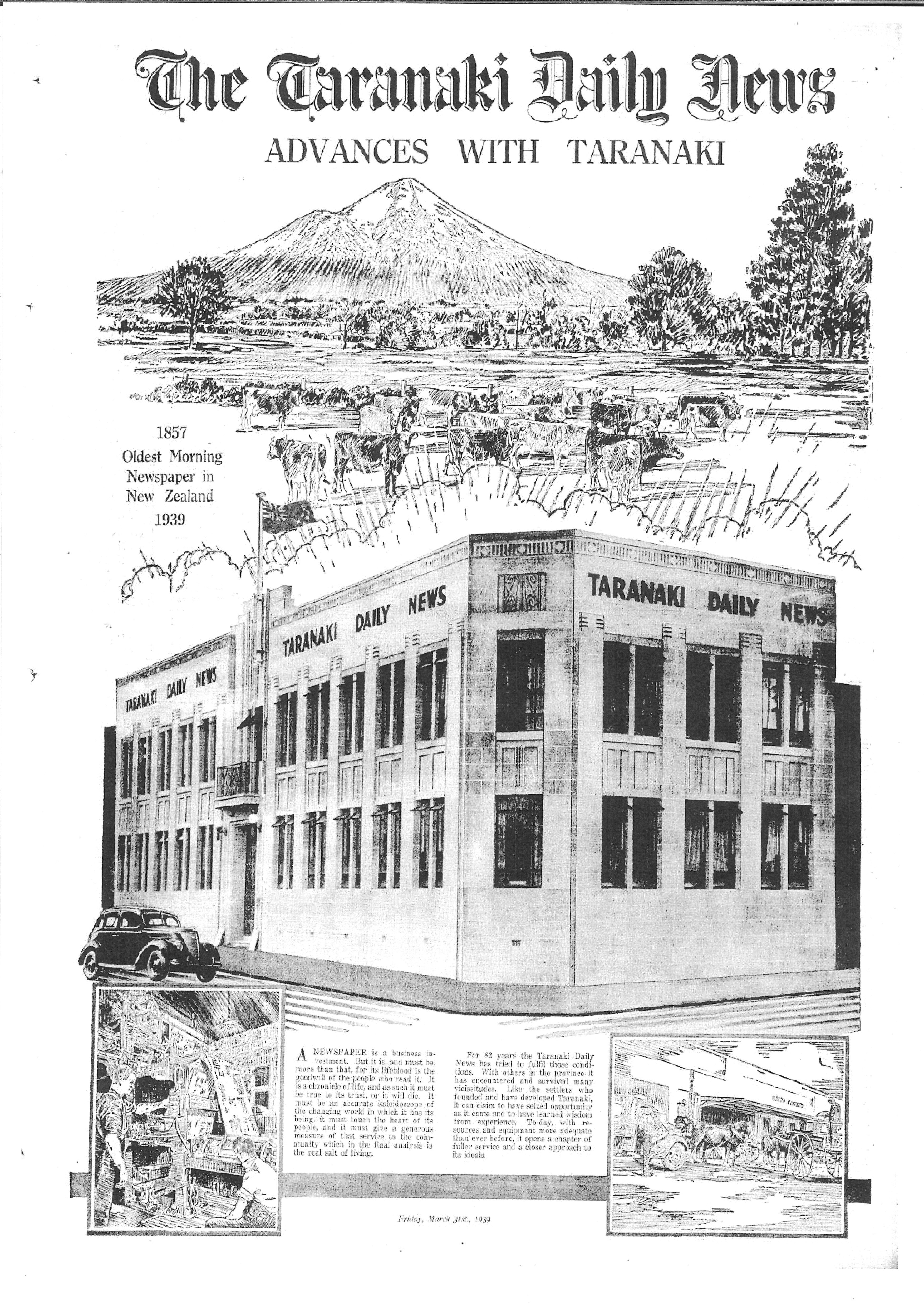 TDN Advances With Taranaki 1939