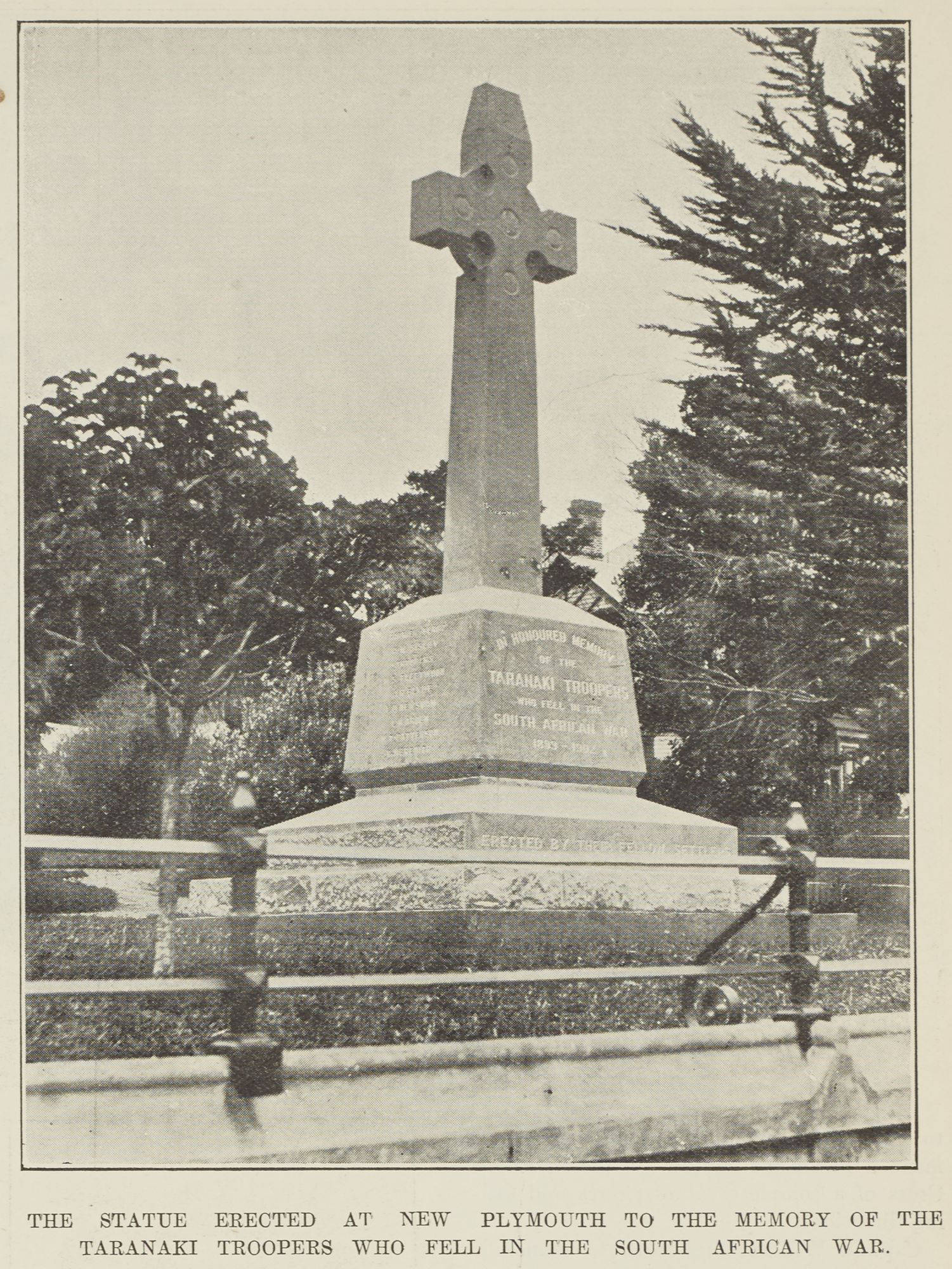 Statue At St Mary's For Taranaki Troopers