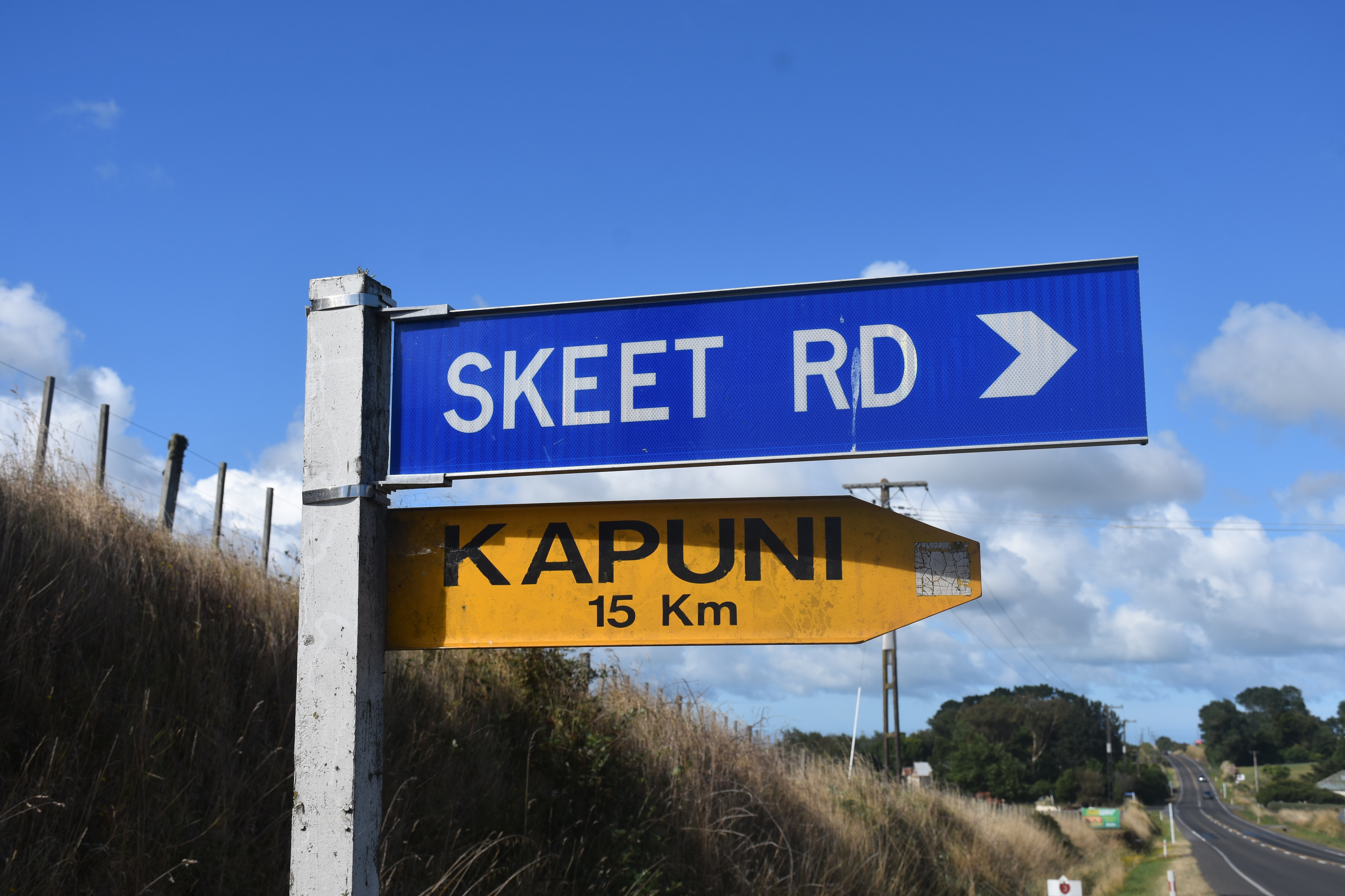 Skeet Road Road Sign