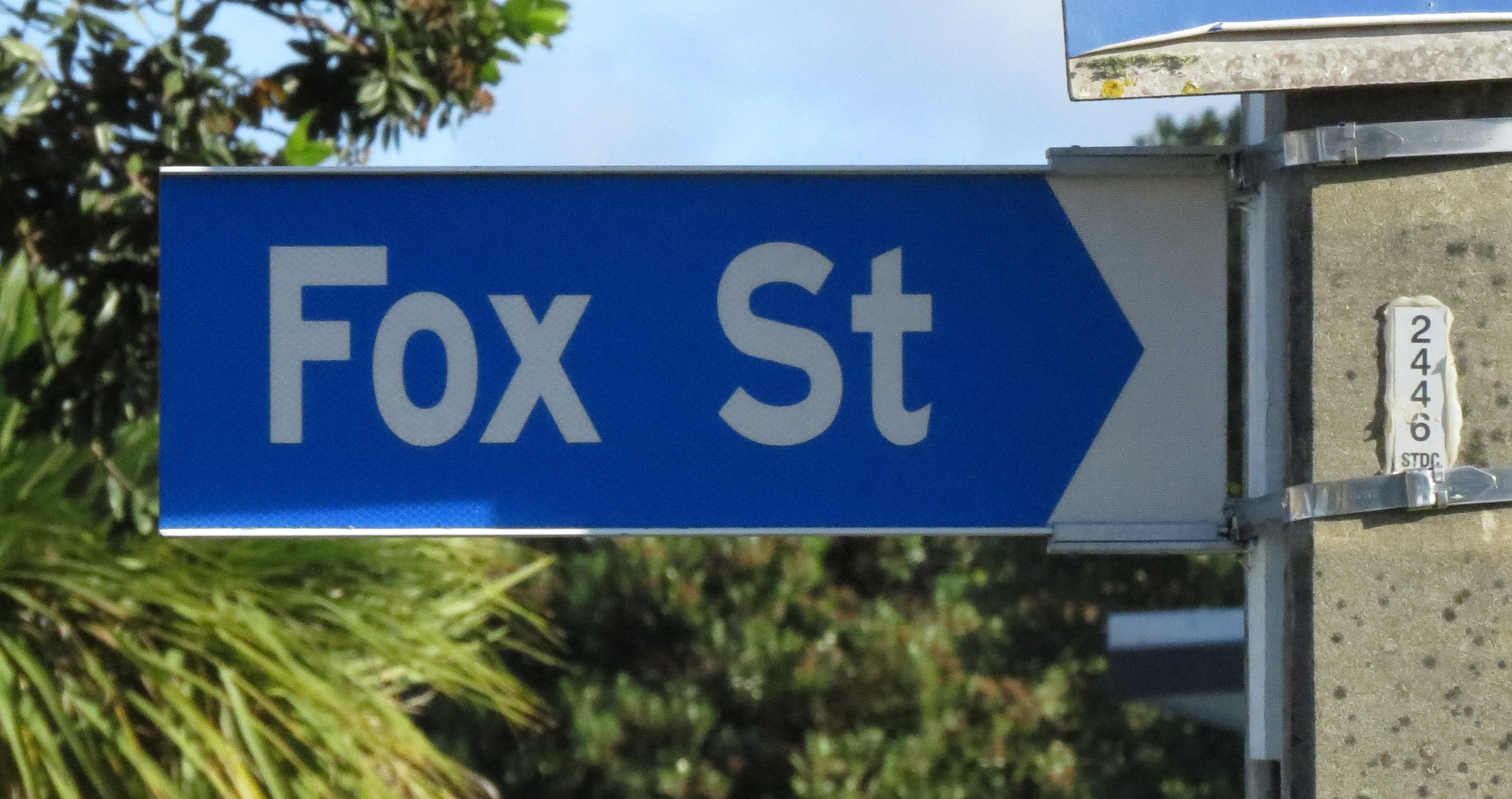 Fox Street sign