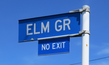 Elm Grove sign (2022). Rachel Sonius. Word on the Street image collection.