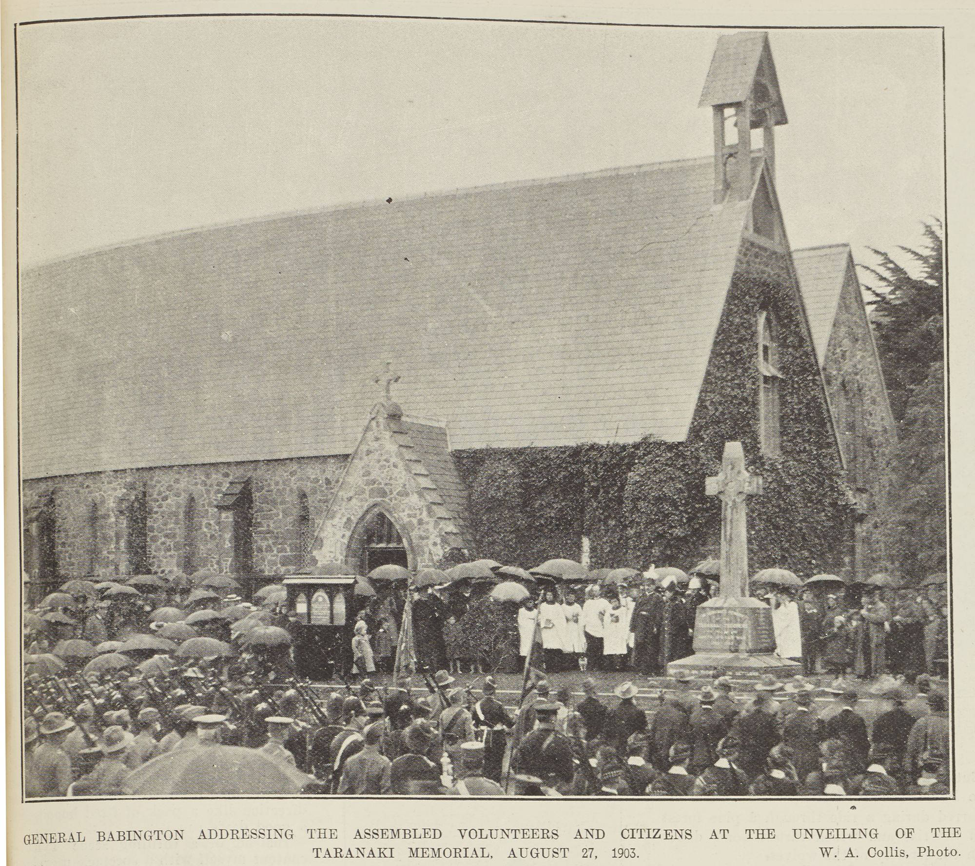 General Babington Unveils Memorial